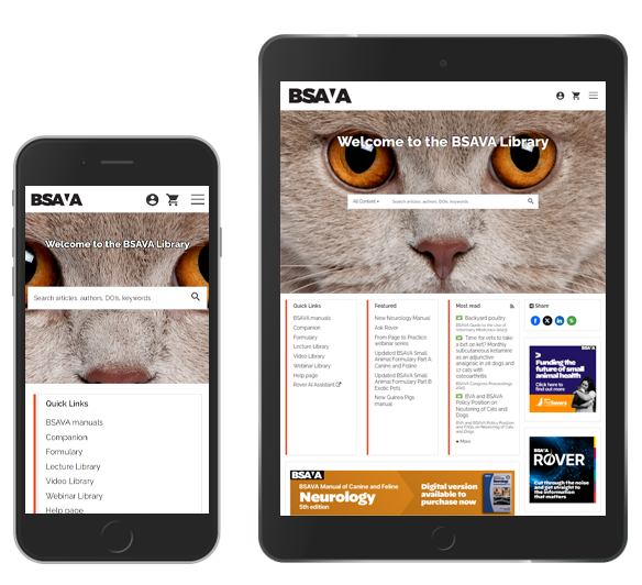 As the platform is responsive BSAVA can maintain their brand identity across different devices.